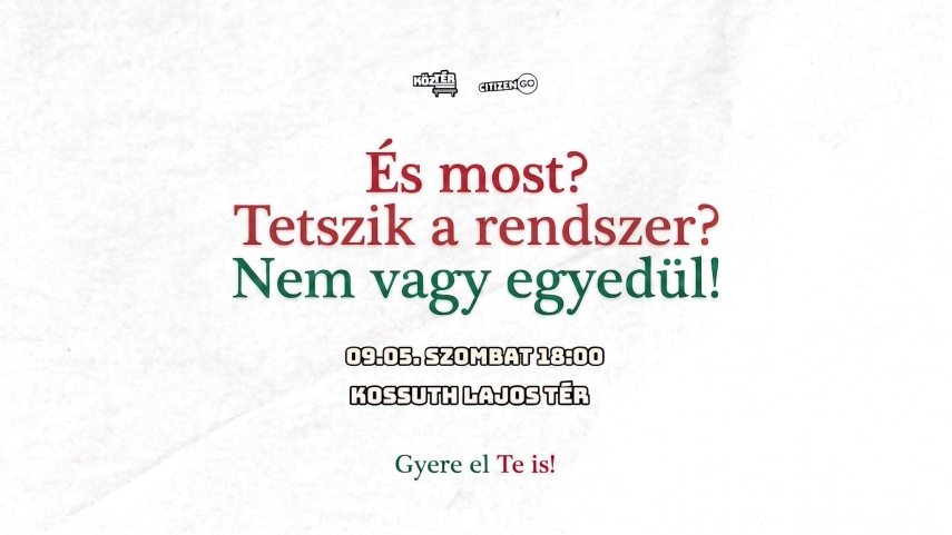 Nem vagy egyedül a Kossuth téren