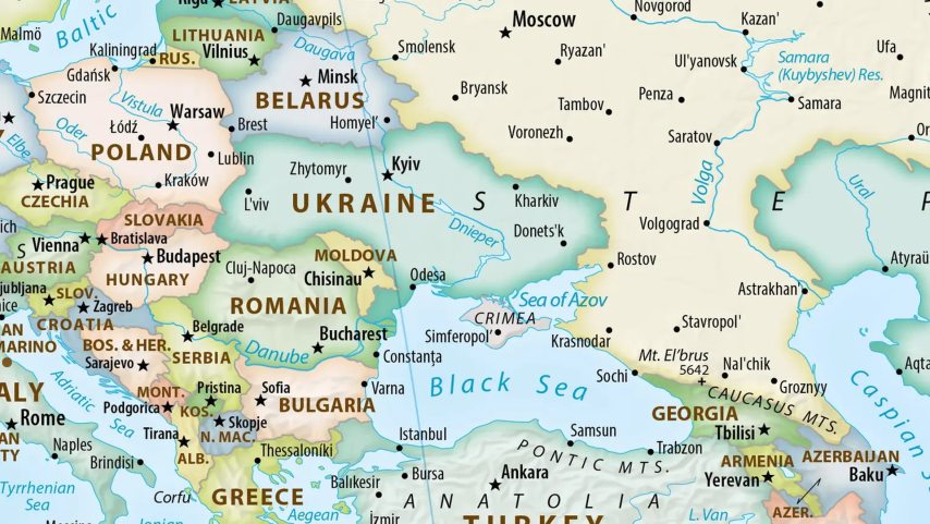 Az ENSZ új világtérképe, ahol a Krím már nem Ukrajna része