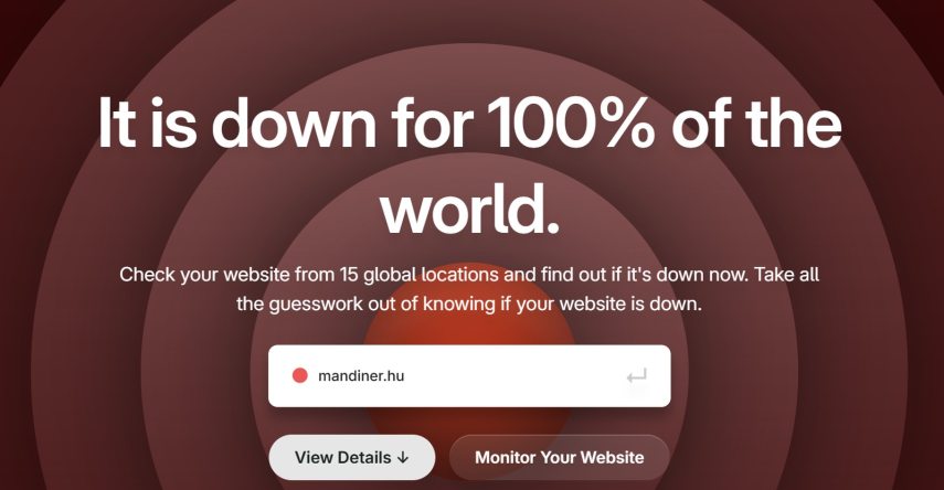 Mandiner down