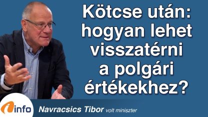 Kötcse után: hogyan lehet visszatérni a polgári értékekhez? Navracsics Tibor, Inforádió, Aréna