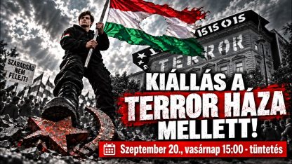 Tüntetés a Terror Háza Múzeum előtt - élő közvetítés - HírTV