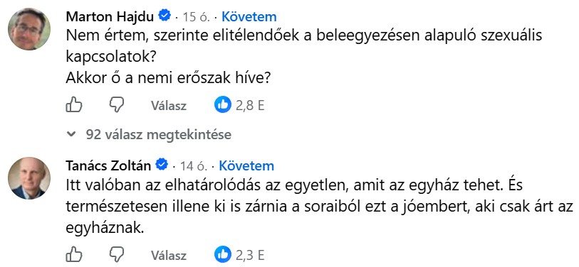 Tanács Zoltán és Hajdu Márton kommentjei