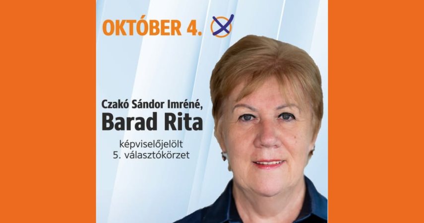 Barad Rita, a Fidesz nagykátai győztes jelöltje