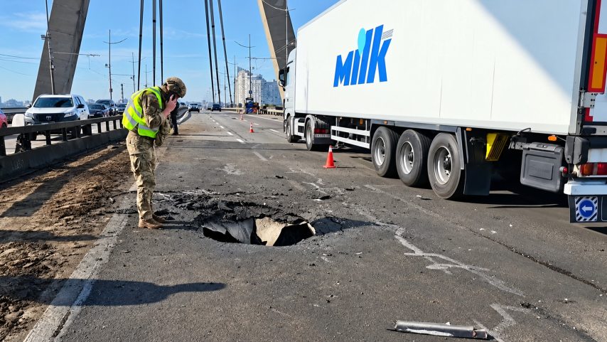 Orosz légicsapás a kijevi hidakra