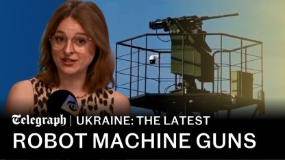 Ukraine uses AI machine guns to defend Kyiv & Russia hits merchant ship in Black Sea | War new today