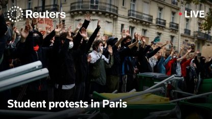 LIVE: Protests in Paris over school conditions