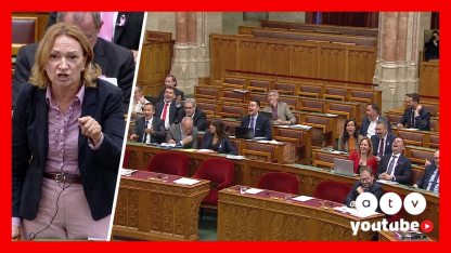 Felrobbant a nevetéstől a Fidesz- és a Mi Hazánk-frakció a tiszás Bujdosó Andrea felszólalásán