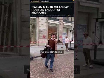Italian Man in Milan Says He's Had Enough of Migrants