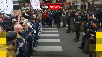 Troops sent into Paris for protests