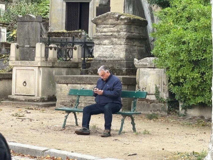 Keszei K. Zorka fotója Orbán Viktorról Párizsban