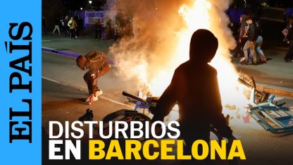 Una protesta juvenil desencadena disturbios y saqueos en el centro de Barcelona