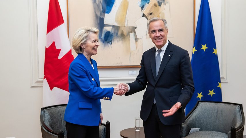 Urusula von der Leyen és Mark Carney
